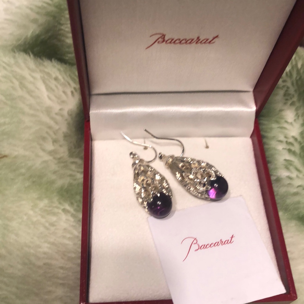 Baccarat Sterling Silver Earrings